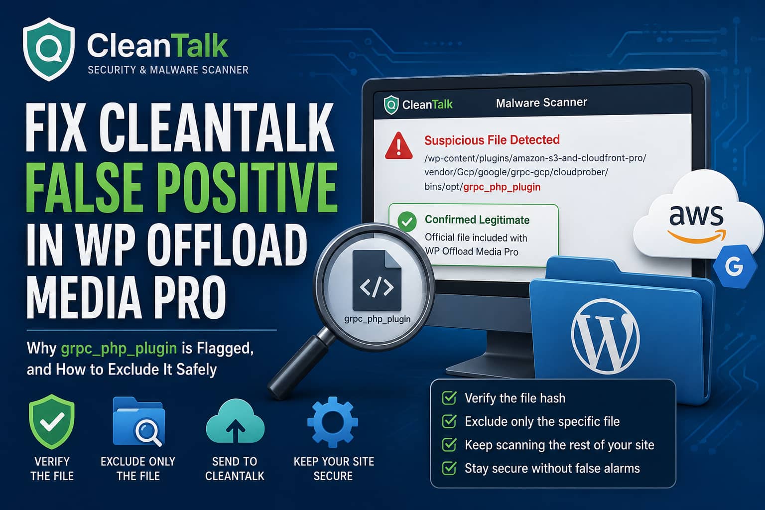 CleanTalk WP Offload Media false positive