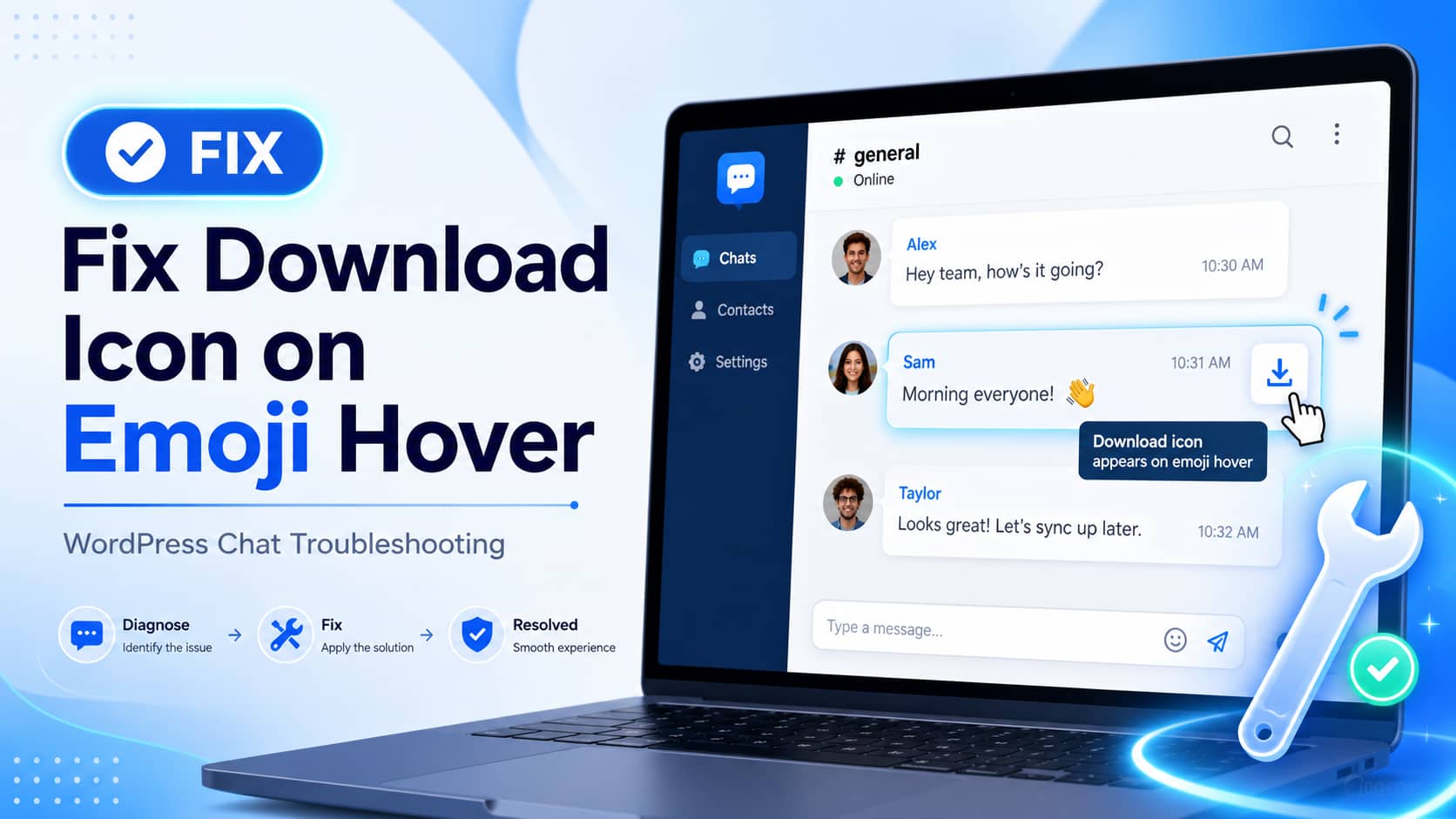 Fix the Download Icon Appearing on Emoji Messages