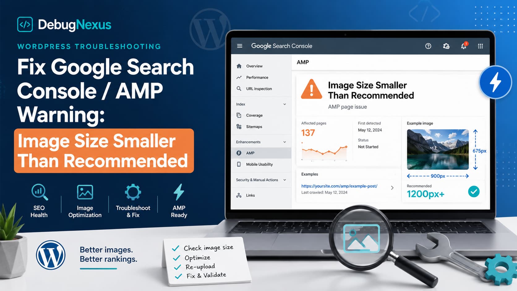 How to Fix “Image Size Smaller Than Recommended” in AMP