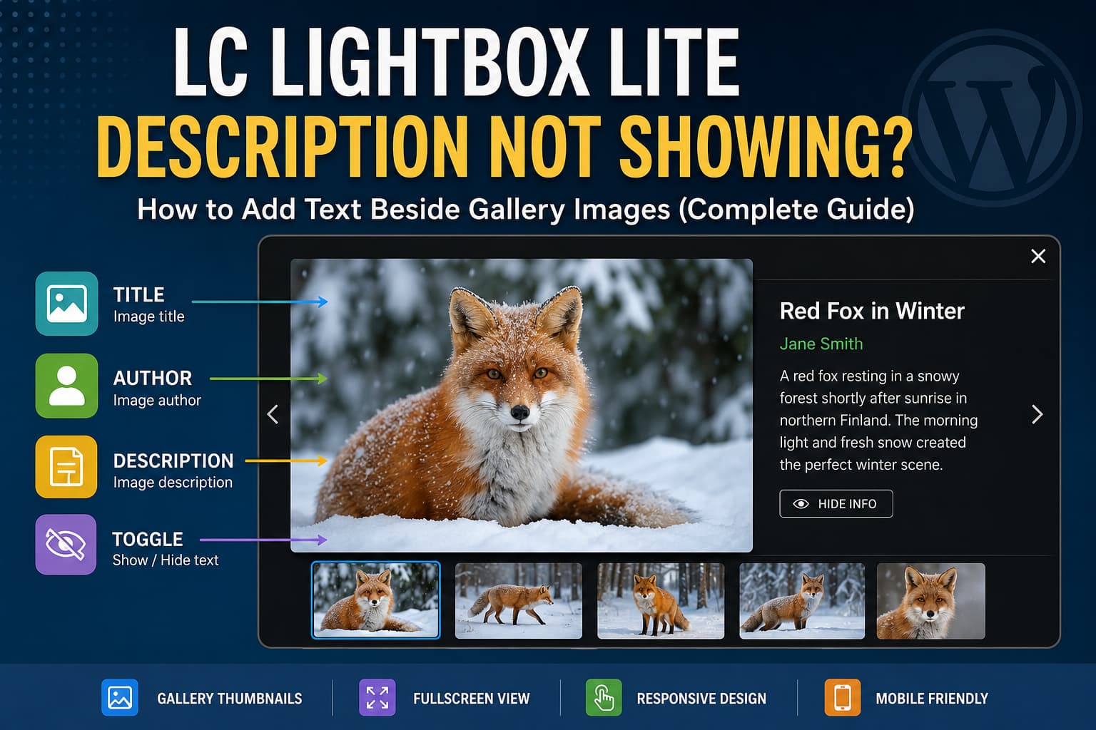 LC Lightbox Description Not Showing