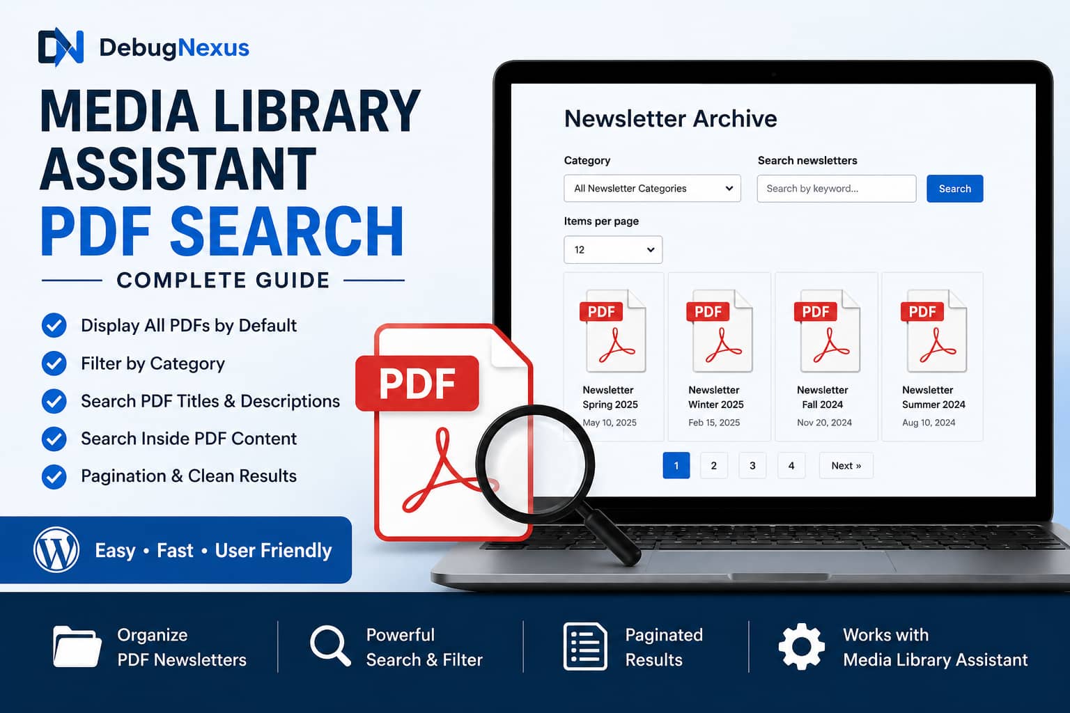 Make PDF Newsletters Searchable with Media Library Assistant