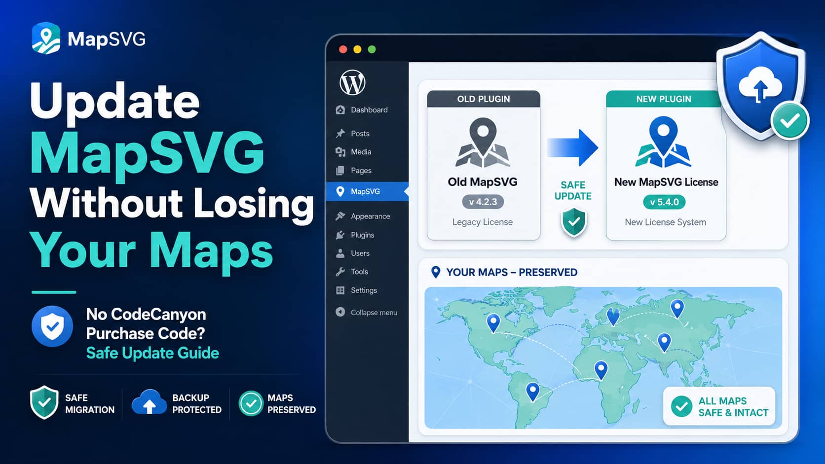 MapSVG update guide and upgrades