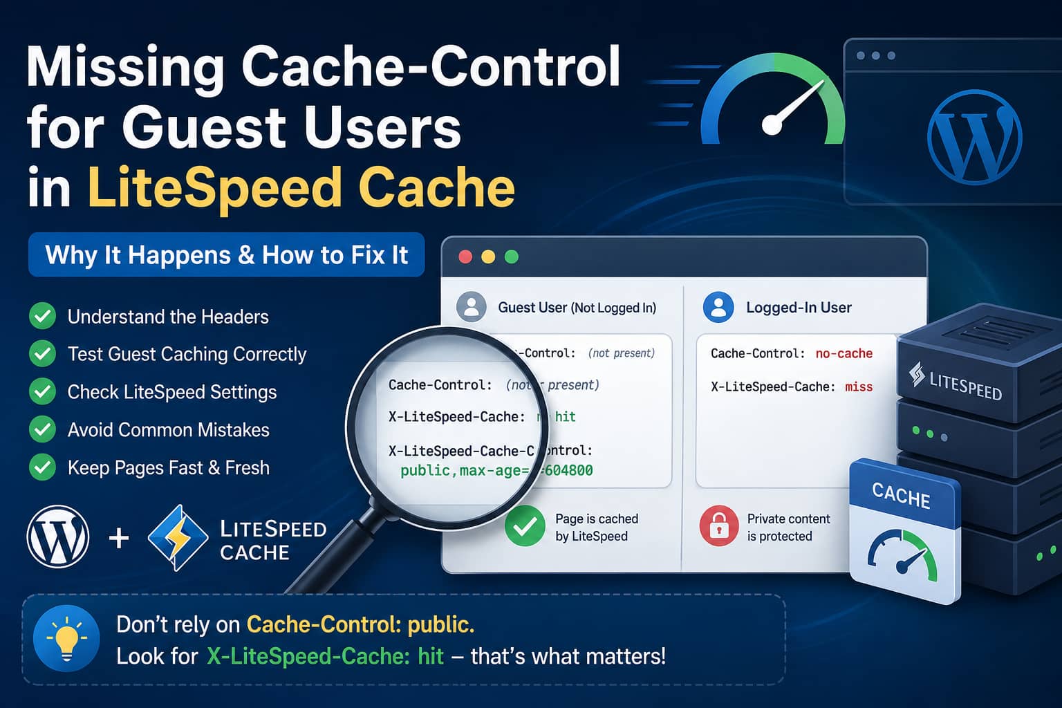 Missing Cache-Control for guest users LiteSpeed
