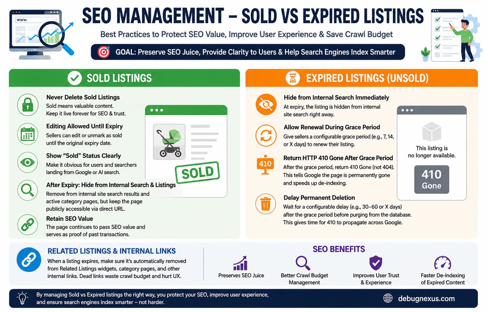 Sold vs Expired Listings WordPress SEO Guide